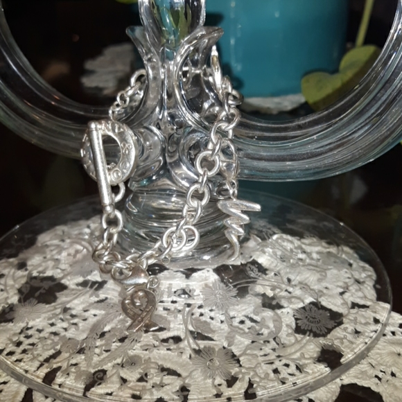 Vintage Tiffany & Co. STERLING Bracelet w 2 Charms - Picture 3 of 15